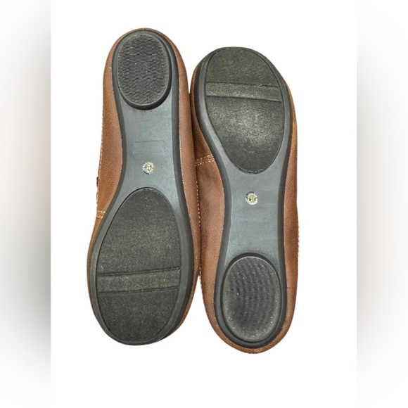 ST Johns Bay Flats Slip On Fabric Red Size 9M EUC - Picture 9 of 9